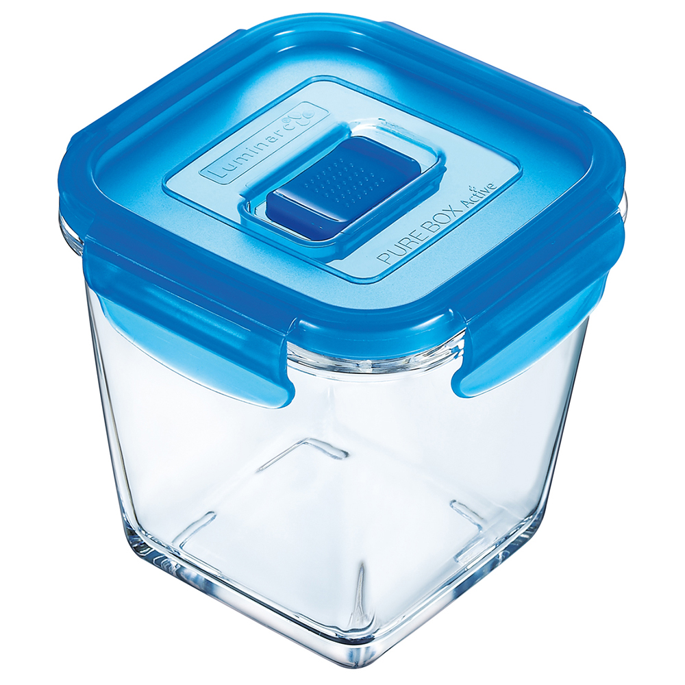 Luminarc Pure Box Active Square Glass Food Keeper 380 ml KLG
