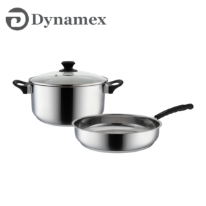 Dynamex 3pcs Prestige Stainless Steel Induction Cookware Set DYMX141