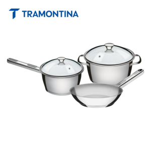 Tramontina 3pcs Allegra Stainless Steel Induction Cookware Set 65660/694