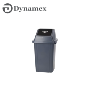 Dynamex 60L Gray Quardrate Garbage Can CHEN254