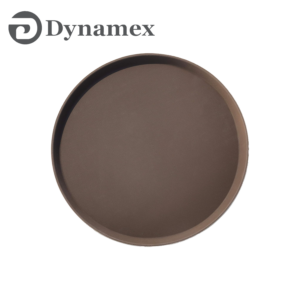Dynamex 18" Brown Round Non-slip Tray CHEN266