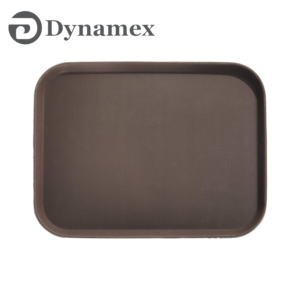 Dynamex 14x18" Rectangle Non-slip Brown Tray CHEN273