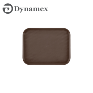 Dynamex 10x14" Brown Rectangle Fast Food Tray CHEN281