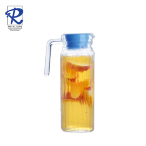 Royal Dine 1L Quadro Jug with Blue Lid CJUG201