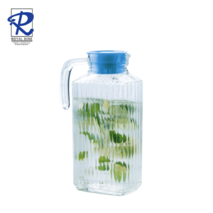 Royal Dine 1.8L Glass Jug with Blue Lid CJUG505