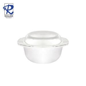 Royal Dine 1L Oxford White Opal Casserole with Lid CROY175