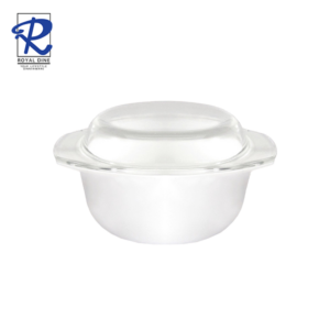 Royal Dine 2.5L Oxford White Opal Casserole with Lid CROY176