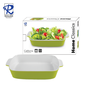 Royal Dine 2L California Green Rectangle Baking Dish CROY286
