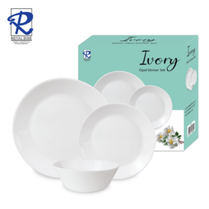 Royal Dine 6pcs Ivory White Opal Dinner Set CROY420