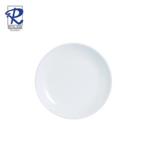 Royal Dine 7" Plain White Opal Dessert Plain CROY448