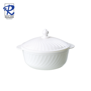 Royal Dine 1L Tuscany White Opal Casserole with Lid CROY456