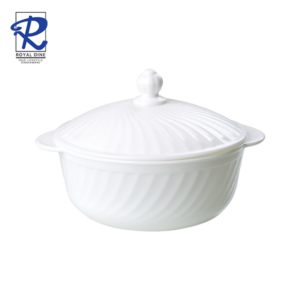 Royal Dine 2L Tuscany White Opal Casserole with Lid CROY458