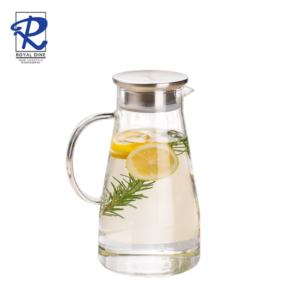 Royal Dine 1.9L Borosilicate Glass Jug with Stainless Steel Lid CROY485