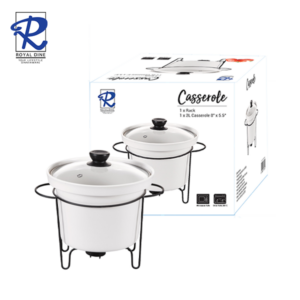 Royal Dine 2L 8"x5.5" Casserole with Wire Rack CROY493