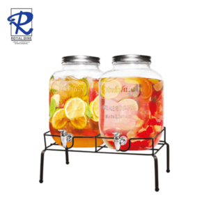 Royal Dine 2pcs 8L Beverage Dispenser with Metal Stand CROY516