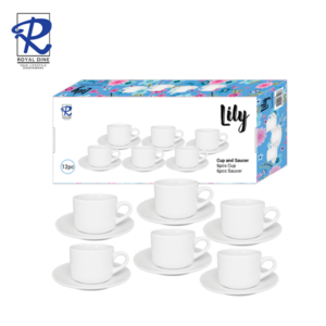 Royal Dine 8pcs Lily Cup and Saucer Set CROY540