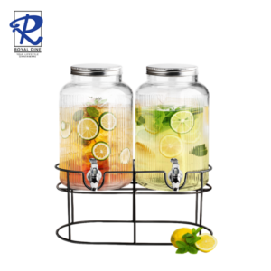 Royal Dine 2pcs 6L Beverage Dispenser with Rack CROY572