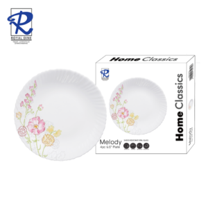 Royal Dine 4pcs 9.5" Melody Opal Dinner Plate Set B CROY577