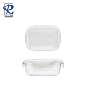 Royal Dine 370ml Elements White Glass Food Storage CROY591