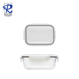 Royal Dine 370ml Elements Black Glass Food Storage CROY592