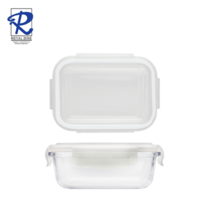 Royal Dine 640ml Elements White Glass Food Storage CROY593