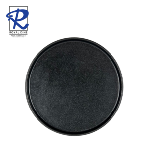 Royal Dine 10" Black Ceramic Dessert Plate CROY615