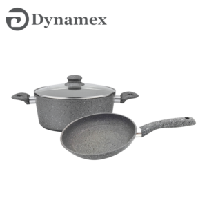 Dynamex 3pcs Marble Induction Cookware Set DYMX095