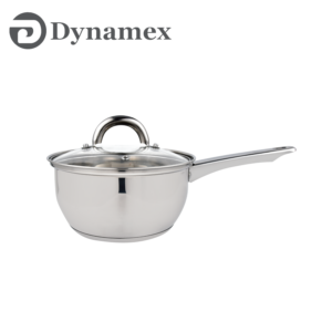 Dynamex 18cm Primera Stainless Steel Sauce Pan with Lid DYMX128