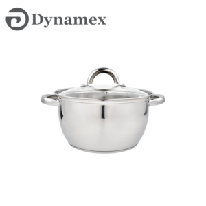 Dynamex 22cm Primera Stainless Steel Casserole with Lid DYMX129