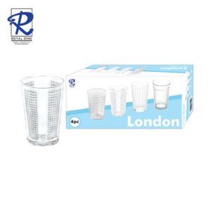 Royal Dine 4pcs London Checkered Tumbler Set A ISET821