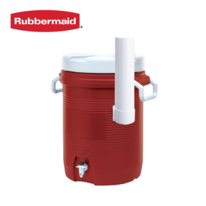 Rubbermaid 5 Gallon Red Water Jug with Cup Dispenser 500-1840998