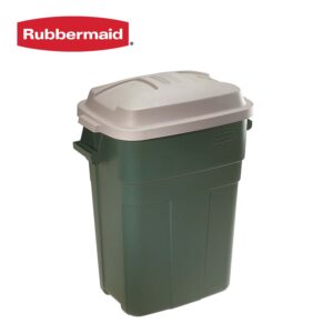 Rubbermaid Roughneck Non-Wheeled Slim 30gal Trash Can 2979 EGRN