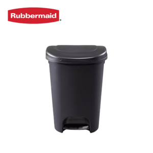 Rubbermaid 49L Black Step-on Waste Bin 1843028/1R22