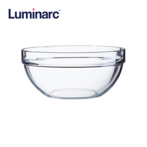 Luminarc 20cm Empilable Stackable Tempered Glass Bowl M0092