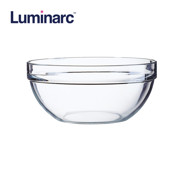 Luminarc 20cm Empilable Stackable Tempered Glass Bowl M0092