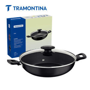Tramontina Loreto 28cm 2-Ear Wok pan w/ Lid 27817/120