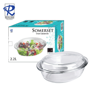 Royal Dine 2.2L Somerset Oval Glass Casserole CROY554