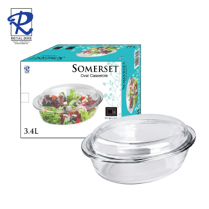 Royal Dine 3.4L Somerset Oval Glass Casserole CROY555