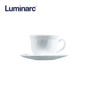 Luminarc 220ml Trianon Cup and Saucer Set E8845